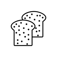 toast line icon