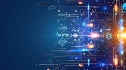 background illustration of cybersecurity technology