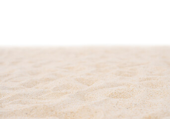 Selective focus Sea sand beach,Isolated yellow sand waves, Light brown Sand dunes surface texture background.
