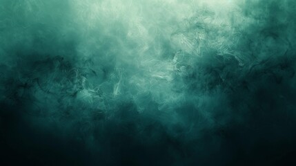 A green background with smoke and steam