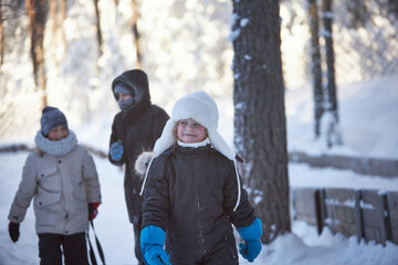 Footprints in Winter Wonderland, A Chorus of Adventurers Journeying Along a Snow-Kissed Path