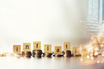 Finance and money technology background concept of business prosperity and asset management ....