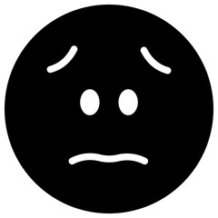 Obraz premium sad solid icon