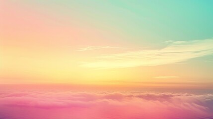 Fototapeta premium A mesmerizing gradient of pastel hues, like a sunset melting into the horizon