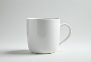 Fototapeta premium white coffee mug for mock-up in a white background