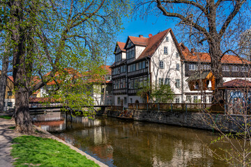 Obraz premium Stadtidylle in der Altstadt von Erfurter