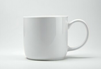 Fototapeta premium white coffee mug for mock-up in a white background