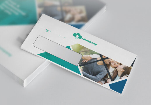 Insurance Company DL Envelope Commercial Design Layout