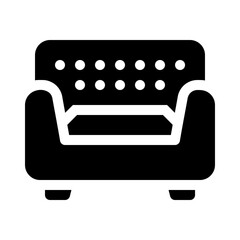 sofa glyph icon