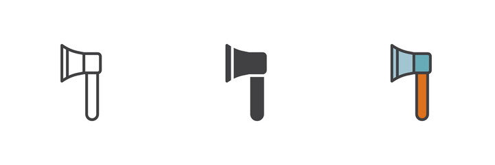 Axe different style icon set