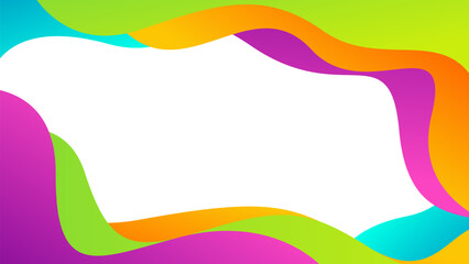 Simple gradient abstract dynamic background. Modern backdrop with colorful waving shapes. Suitable for Wallpapers, templates, banners, covers, web, pages, and others