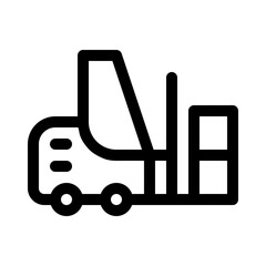 forklift line icon