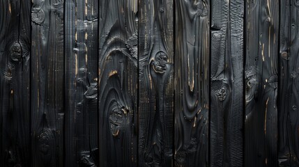 Black Wooden Background