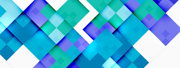 Dynamic colorful squares background. Vector Illustration For Wallpaper, Banner, Background, Card, Book Illustration, landing page