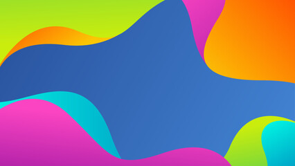 Beautiful gradient abstract dynamic background. Modern backdrop with colorful waving shapes. Suitable for Wallpapers, templates, banners, covers, web, pages, and others