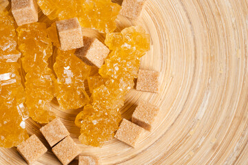 Traditional Uzbek navat sugar and cane sugar.