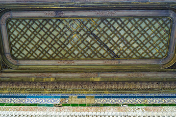 Wooden canopy of the fountain of Sultan Ahmed III, built in front of the Topkapi Palace in Istanbul...