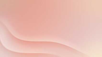 Nude gradient. Pastel nude background with soft wave, modern vector gradient design.
