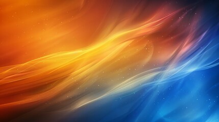 Obraz premium A colorful, abstract image with a blue, red, and yellow gradient