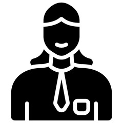 employee solid icon