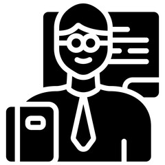 teacher solid icon