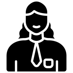 businessman solid icon