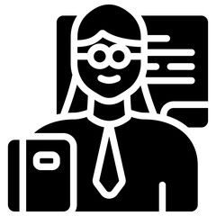 teacher solid icon