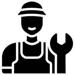 technician solid icon