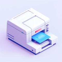 printer isolated on white