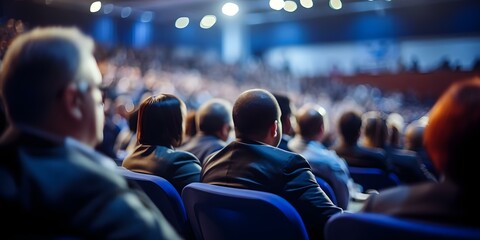 Blurry background of corporate event or conference business concept. Concept Corporate Event, Conference, Blurry Background, Business Concept