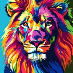 lion head illustration