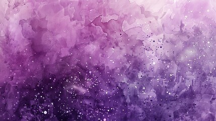 Fototapeta premium watercolor of peaceful galaxy in purple pastel tone. copy space for text.