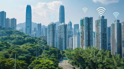 Connect to the city's cutting-edge wireless network.