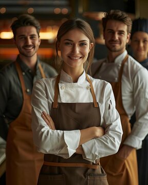 Caucasian legant hotel environment