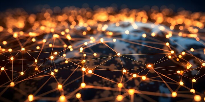 Analysis of global business data financial technology security blockchain and networking strategies. Concept Global Business Data Analysis, Financial Technology, Security, Blockchain Strategies