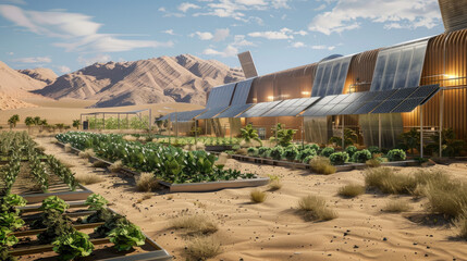 high tech farm house in the desert 1