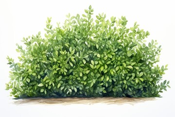 Fototapeta premium A watercolor of a boxwood leaf