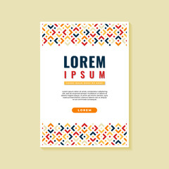 Abstract Geometric Mosaic Flyer Background Design