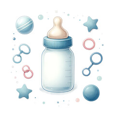 Classic Baby Bottle Decoration