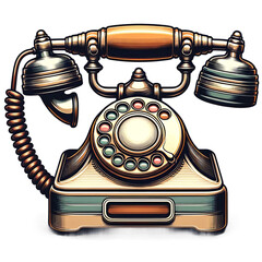 Vintage Telephone Decoration