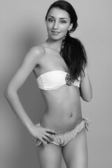 Fototapeta premium young gorgeous blond woman in swimsuit