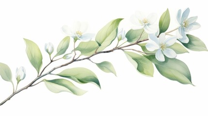 A watercolor of an amelanchier leaf