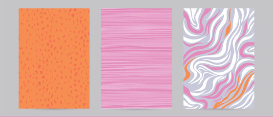 summer pattern, animal zebra tropical jungle stripes lines texture in pink and orange colors for beauty fashion background © annaspoka