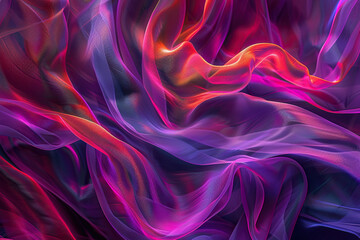 Fototapeta premium Beautiful texture surface neon wave, design natural abstract background