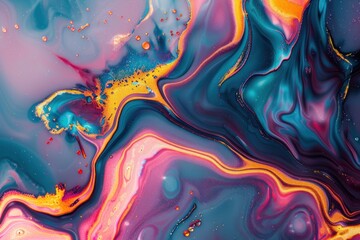 Fototapeta premium Smooth glossy cosmic liquid fluid form background texture