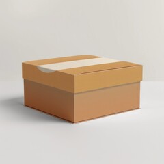 Corrugated cardboard box on a white background white background
