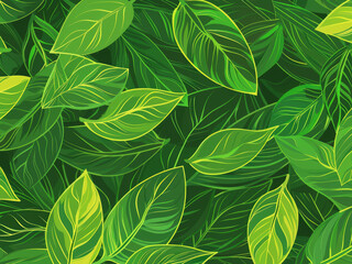 greenery leaf graphic style environmental eco friendly, global warming, green tone background