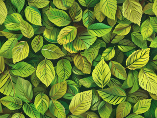 Fototapeta premium greenery leaf graphic style environmental eco friendly, global warming, green tone background