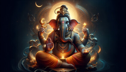 Elegant Lord Ganesha - The Remover of Obstacles