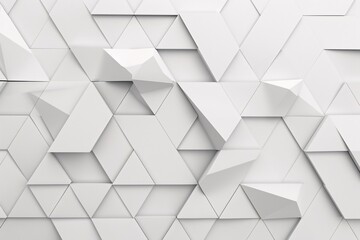 Obraz premium Clean white background with subtle gray triangles arranged in a geometric pattern, conveying professionalism and clarity
